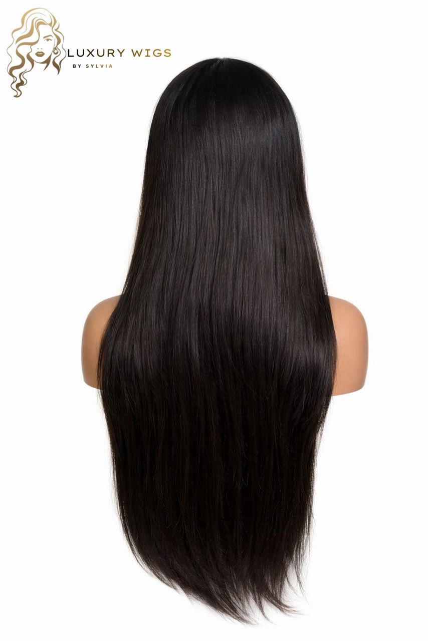 24 inch bone straight wig. Brazilian premium virgin hair